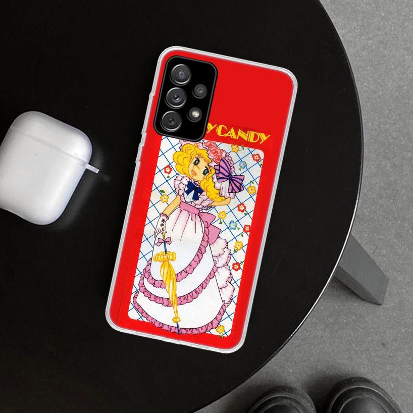 Anime Candy Phone Case Cover for Samsung Galaxy A12 A22 A32 A52 A72 A02S A51 A50S A31 A20S A10S Note 20 Ultra 10 Plus Galaxy A12