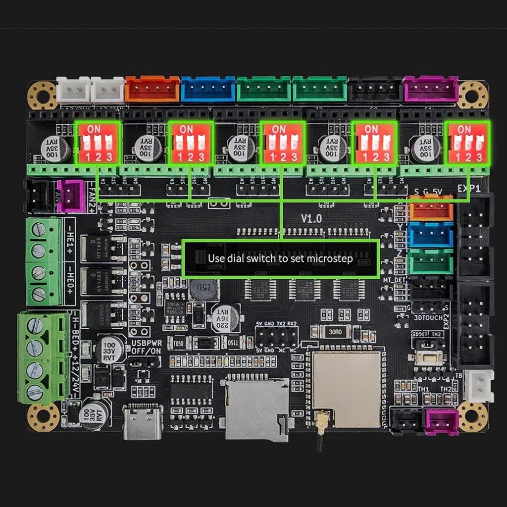 TinyBee V1.0 ESP32 3D Printer Control Board Wide Compatibility Good Performance Premium Design Large Memory Easy Installation with Marlin2.0 Support
