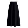 Trendy Women's Winter Woolen A-Line Half-Skirt: Mid-Length Flare Design