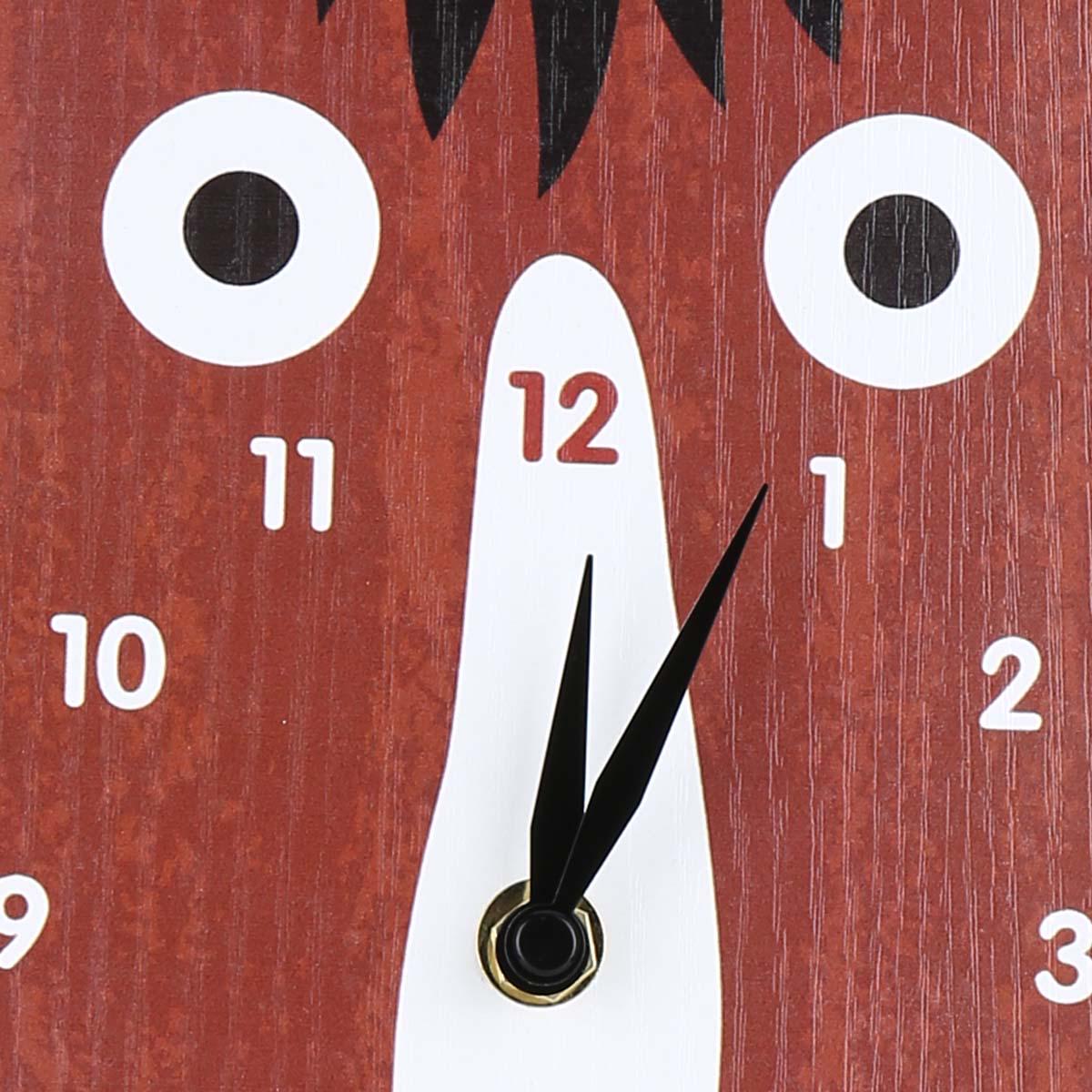 

Tooarts Cartoon Animal Clock, Swinging Horse Head Clock, MDF Wooden Wall Clock, Clock for Kids Room Living Room, Home Decor, Easy to Install, One AA B