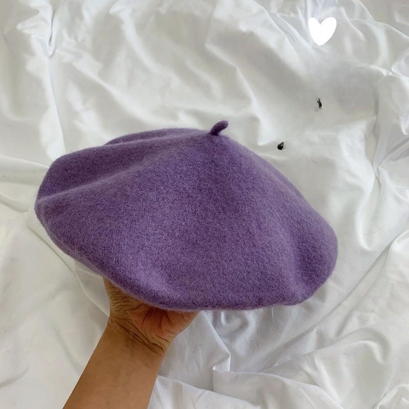 Korean Vintage Cotton Beret Hat With Breathable Design For Women Summer Style