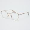 Alloaiweeo Al8402 2424G Titanium Rose Gold Layered Bridge Eyeglass Frame Blue Light Lens Selection
