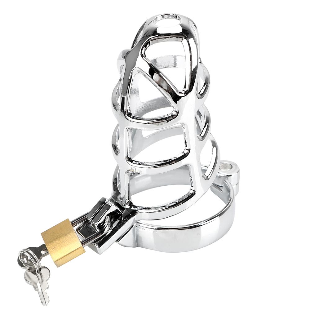 New Lockable Chastity Belt Penis Bondage Cock Ring Sleeve Lock Metal Cock Cage Male Chastity Device Sex Toys for Men 40/45/50mm