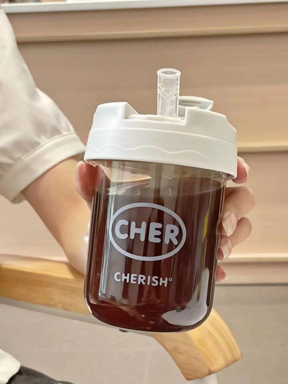 

300ML Mini Water Cup Shaker Cup Coffee Water Bottle Children s Straw Milk Juice Beverage Plastic Cup 0.3L