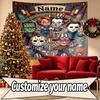 Arazzo Personalizzato con Nome Tema Horror Stampa Chucky, Decorazione Murale, Camera da Letto, Stanza Universitaria, Appartamento, Soggiorno, Sfondo per Feste, Regalo per Compleanno