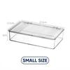 Desktop Storage Box Office Supplies With Lid Cosmetic Organizer Box Transparent Large Capacity Book Document Storage Box