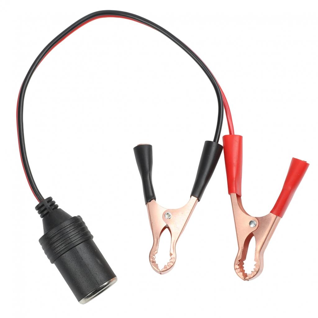 12V Battery Clamp 50A Car Adapter Crocodile Clips Copper-Plated Clips