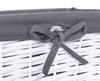 Wicker Basket 30X20X15 Cm - White-Gray