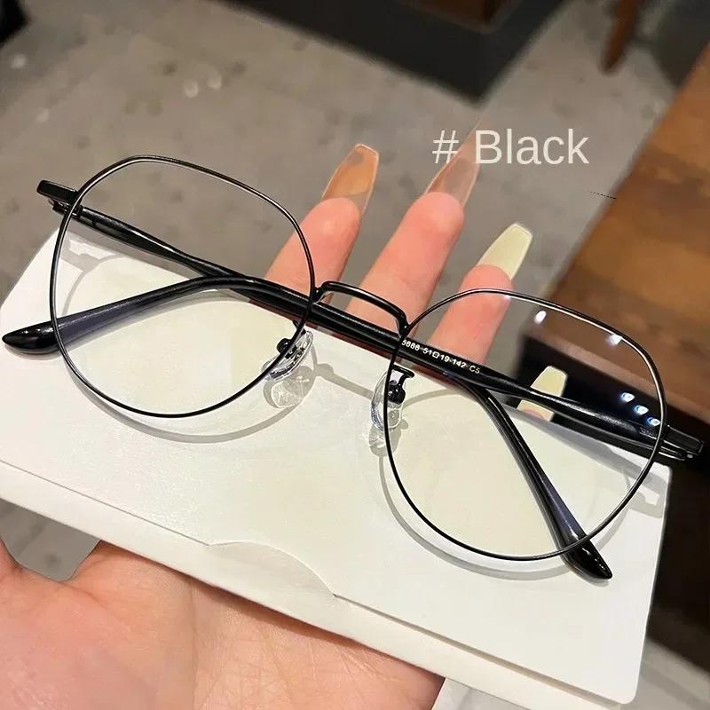 Classic Elegant Metal Round Frame Anti Blue Light Glasses Women Vintage Retro Computer Gaming Eye Protection Fashion Eyewear