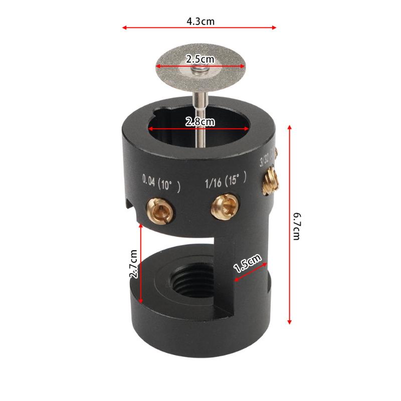 Tungsten Electrode Grinder Tig Welding Tools Multi-Angle And Offset Horizontal Holes With Cutoff Slots, Electrode Grinding Tools