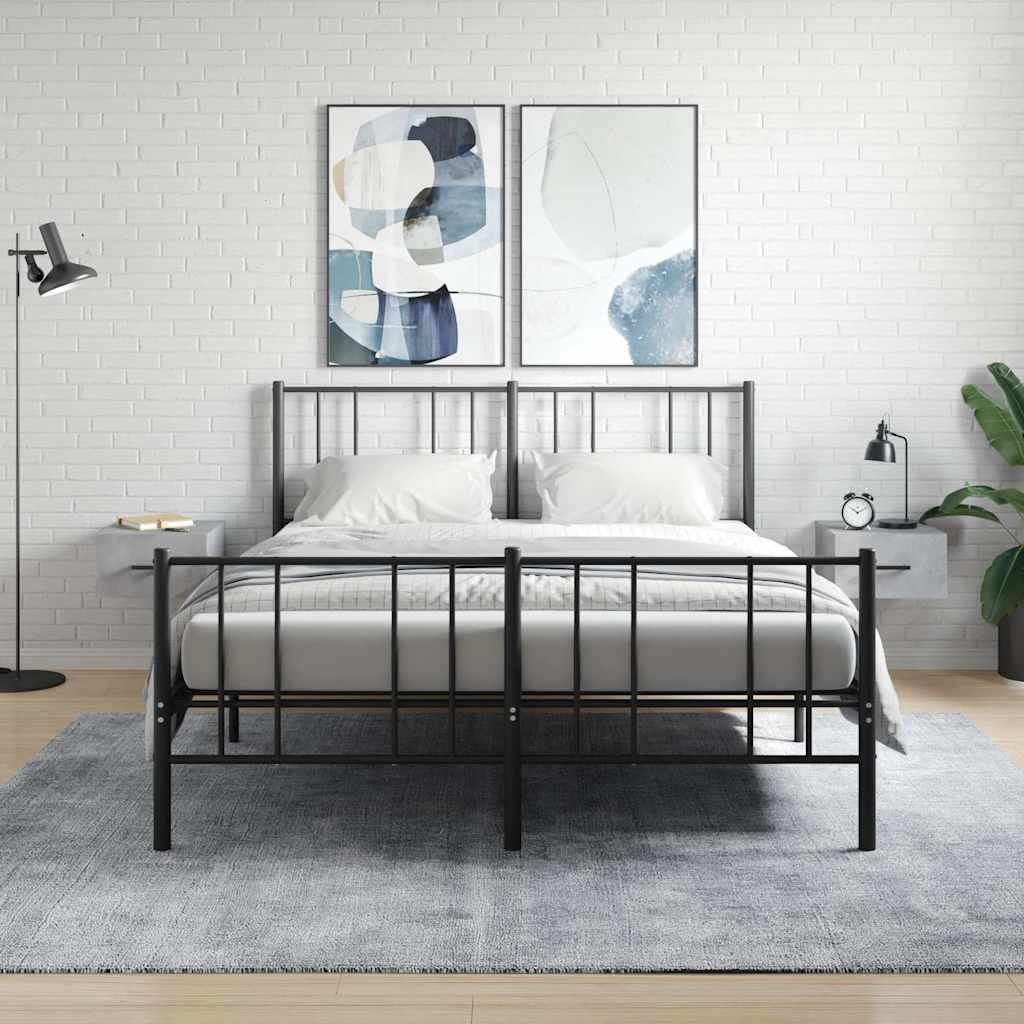 Wall Mounted Nightstands 2 pcs Concrete Grey 35 x 35 x 20 cm