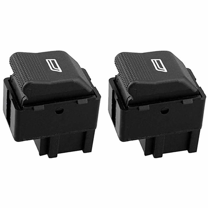 Interrupteur de lève-vitre électrique de 2 pièces avec bouton latéral simple OEM # 6X0 959 855B 6X0959855B pour VW Lupo Polo