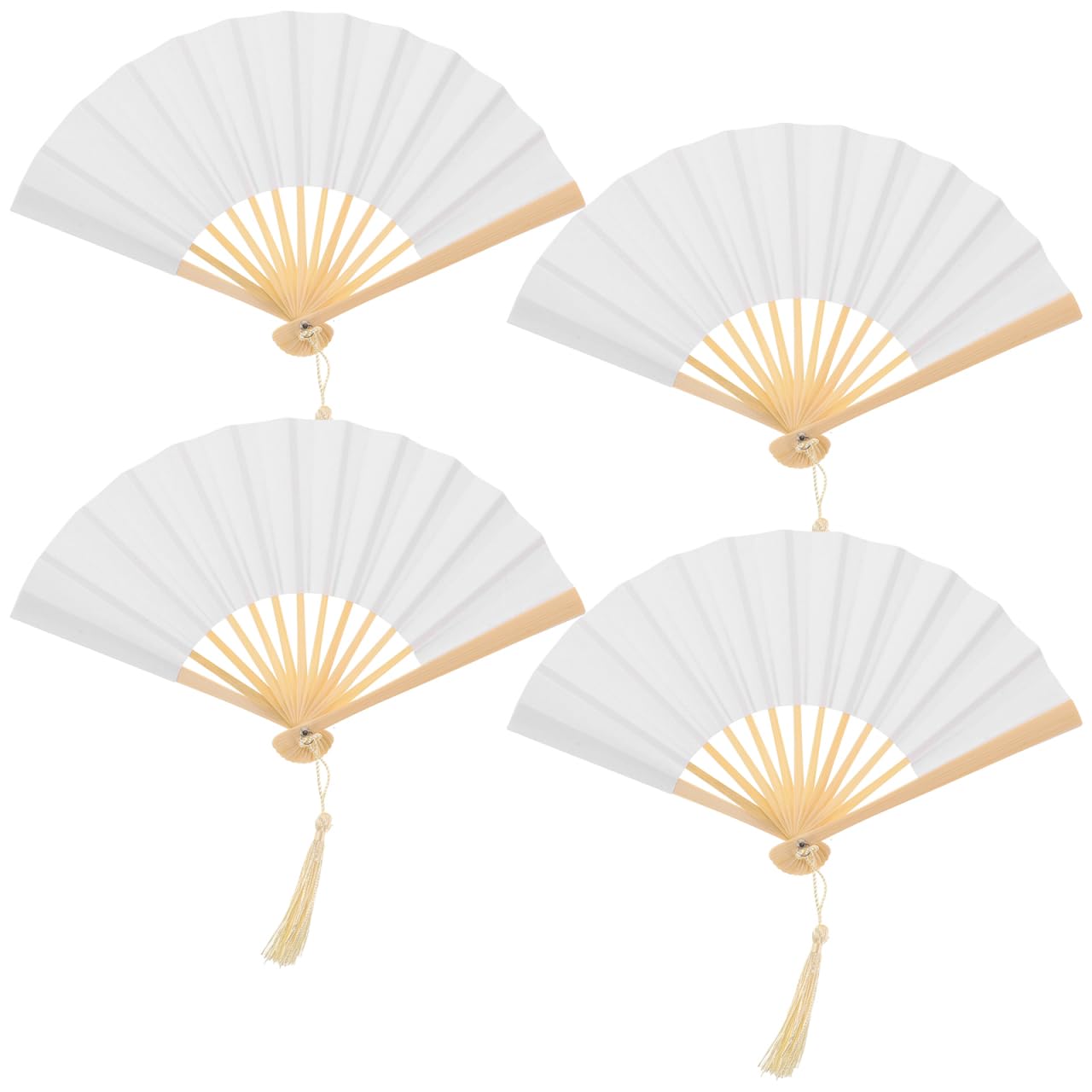 

JOINPAYA 4-Piece Set Mini Folding Fans, Handheld Paper Fans, Small Japanese Clothing Accessories, Photography Props, Lightweight and Compact