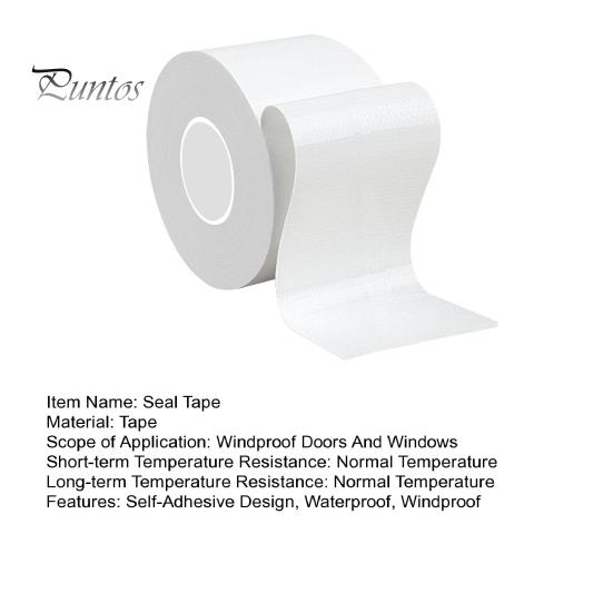 1 Roll 7x2000CM Window Sealing Tape Self-Adhesive Weather Stripping Winter Windproof Waterproof Home Office Door Window Insulation Tape