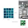 Vibrant 10pc Kitchen Tile Stickers With Mosaic Pattern Self-adhesive Wall Decor