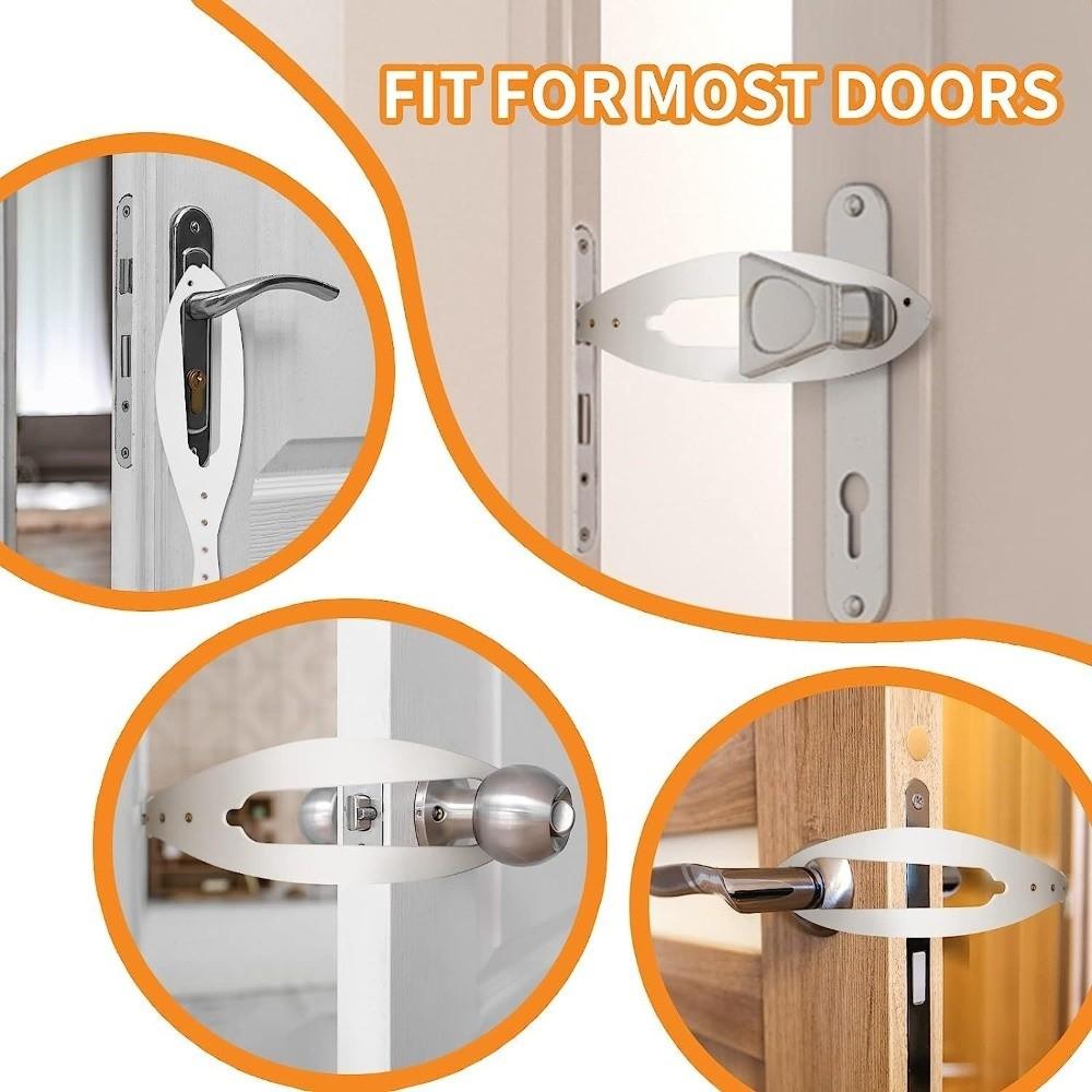 2pcs/set Adjustable Pet Separation Door Elastic Lock Anti-dog Cat Door Bracket Elastic Gate Lock Fish Shape Gate Lock