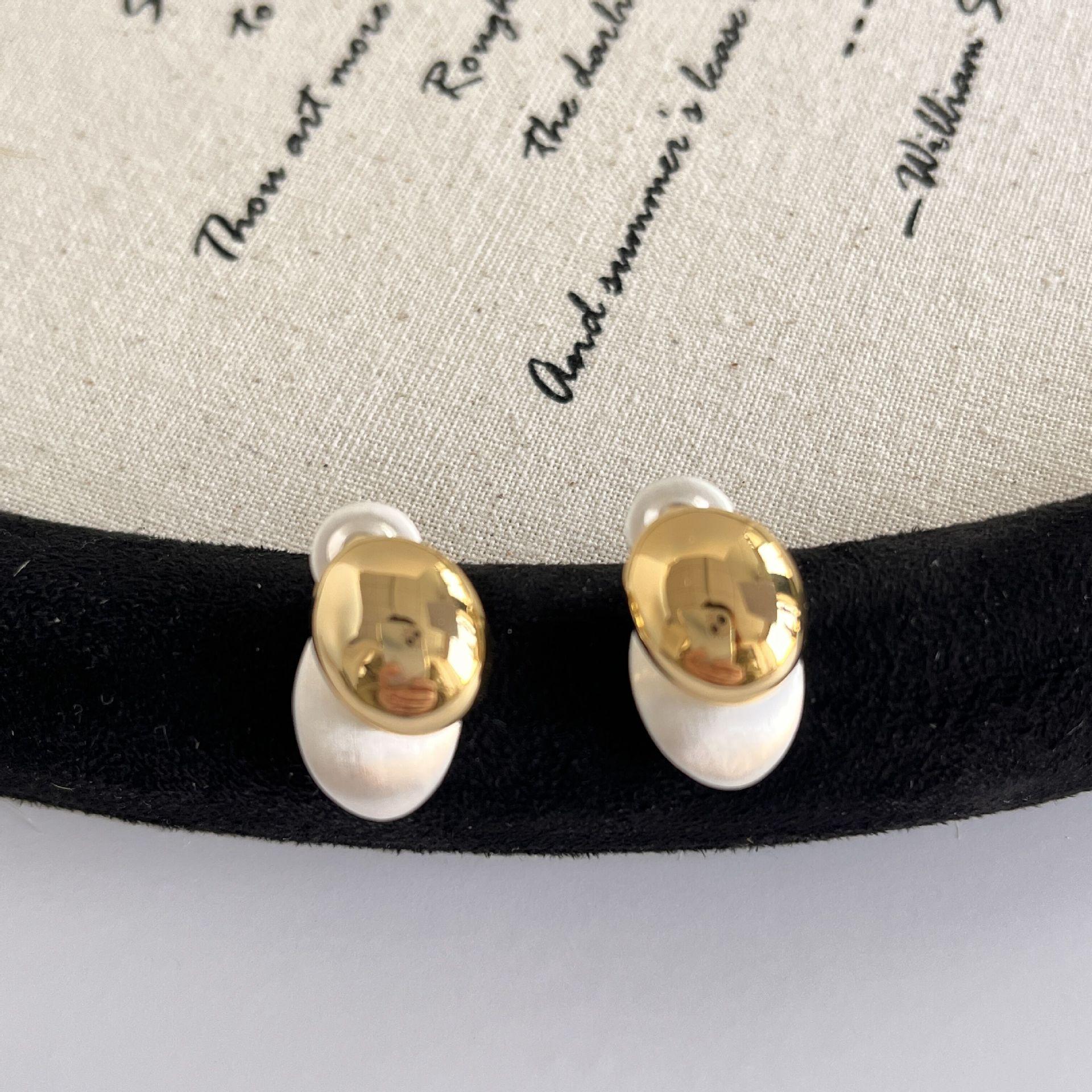 

Серьги-гвоздики в тон, текстура, матовая, осенние, новые, капли воды, металлические, простые серьги, женские, корейские