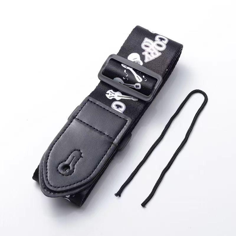 Ethnic Style Widened Guitar Strap - Acoustic & Electric, Polyester Print
