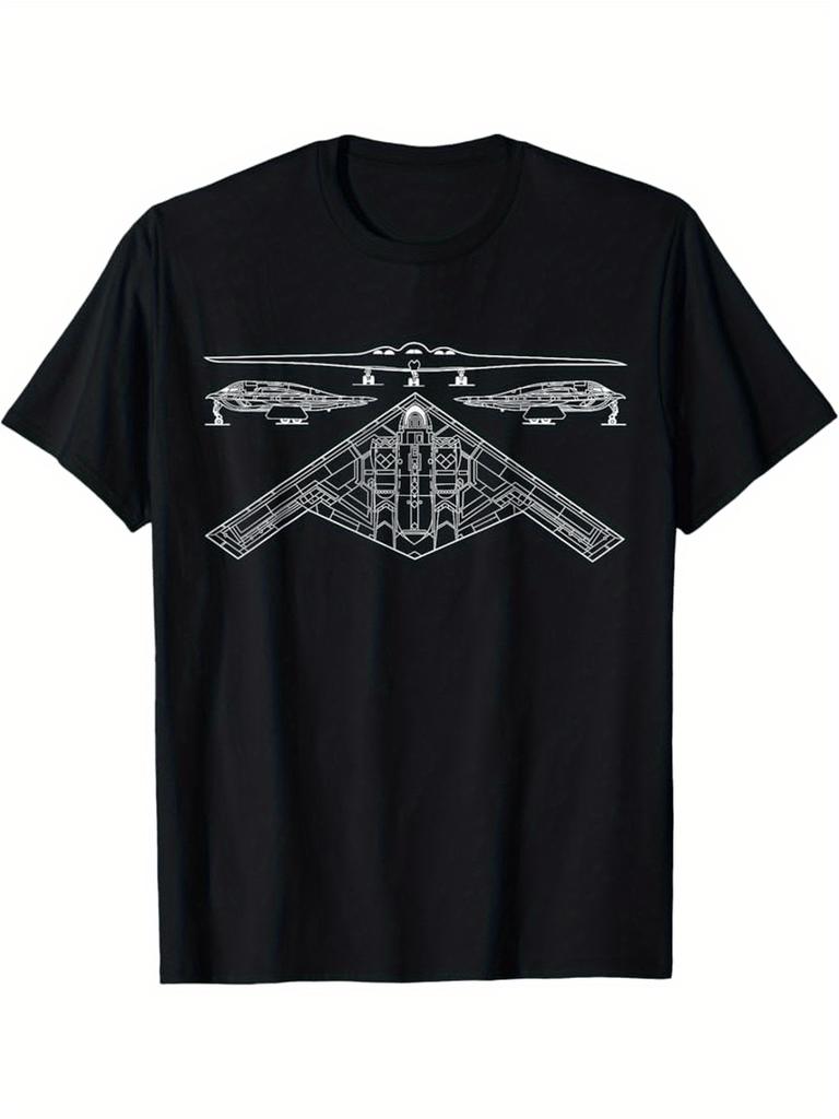 B21 Raider Stealth Bomber Aviation TShirt 100 Cotton ONeck Short Sleeve Summer Casual Mens Tshirt Streetwear