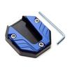 Bike Side Stand Pad for Outdoor Parking, Aluminum Support Plate with Textured Center for Grass