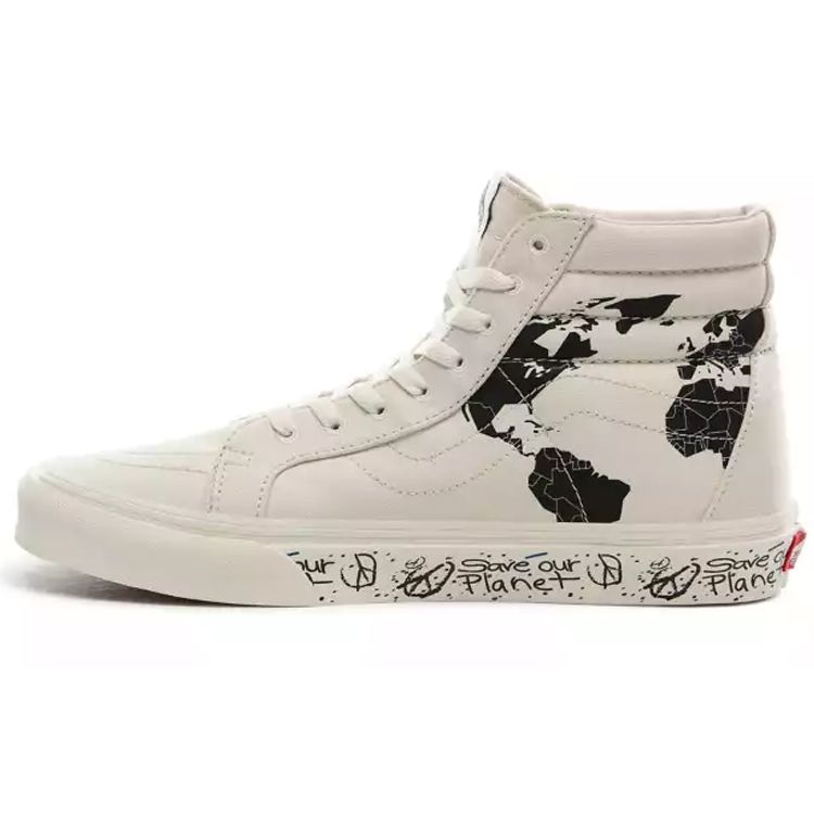 

Кроссовки унисекс Vans Save Our Planet x Sk8-Hi Reissue White Black VN0A4BV8TGP