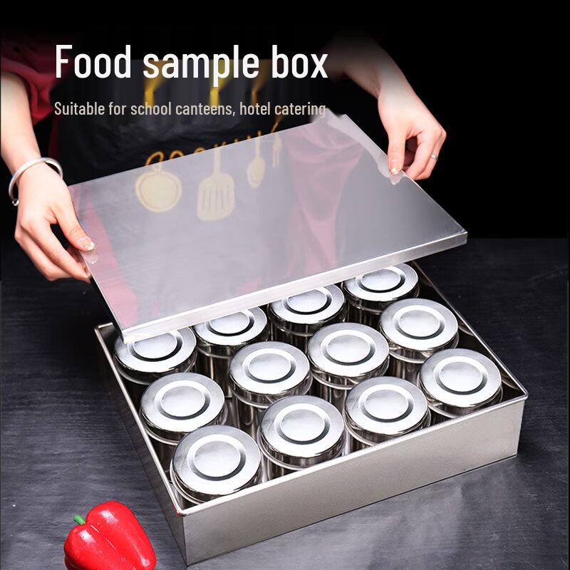 Stainless Steel Food Sample & Condiment Storage Jars