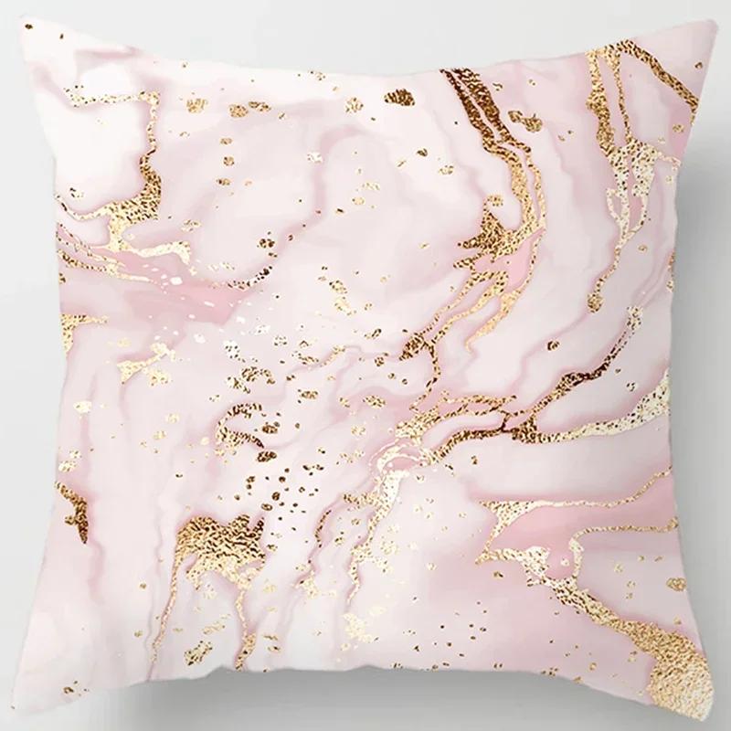 Pink Cute Love Printing Square Pillowcase, Home Decoration, Car Sofa Cushion