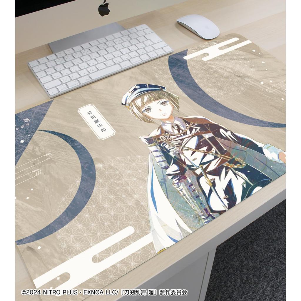 Anime Ranbu Kai Kyoden Burning Touken Ranbu Kai Kyoden Burning Honnoji Maeda Toushirou Ani Art 1st Edition Desk Mat "Touken Honnoji" Multi-Purpose