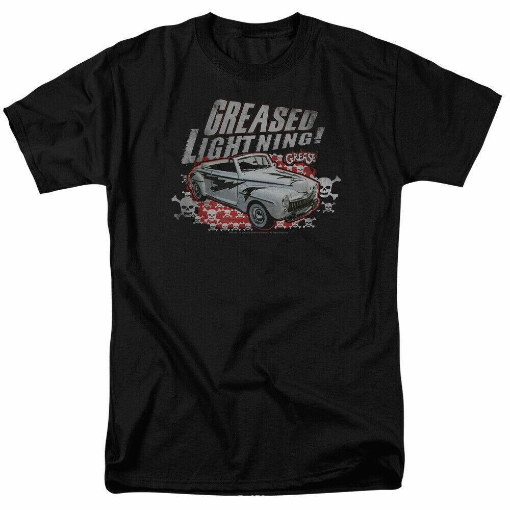 

26 Grease Greased Lightening T Shirt Licensed Musical Romance Movie Retro New Black Unisex T-Shirt L