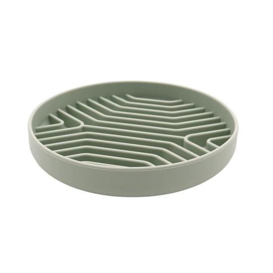 

Миска для собак, силиконовая медленная кормушка, миска для домашних животных с присоской, противоудушающая, нескользящая конструкция, миска для кошек, товары для домашних животных зелёный