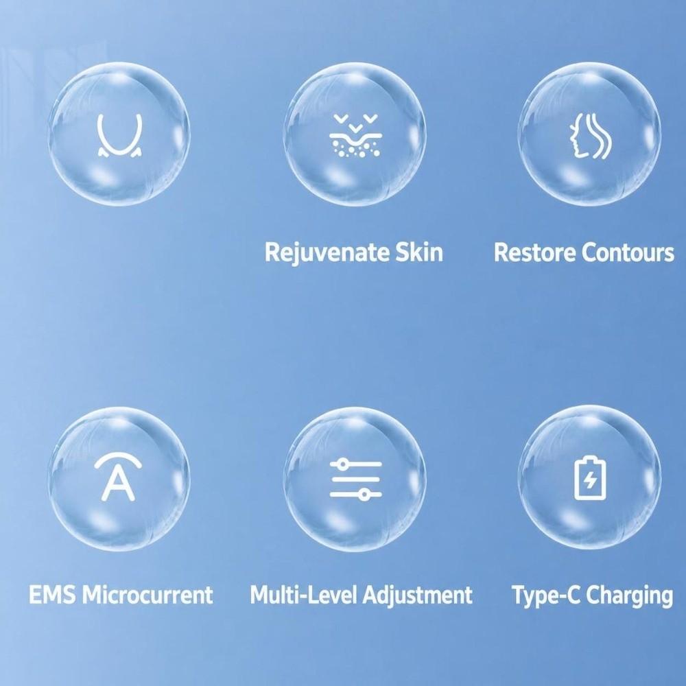 V-Shape Sculpting Face Roller EMS V-Shape Massager Skin Tightening Face Massager Home Beauty