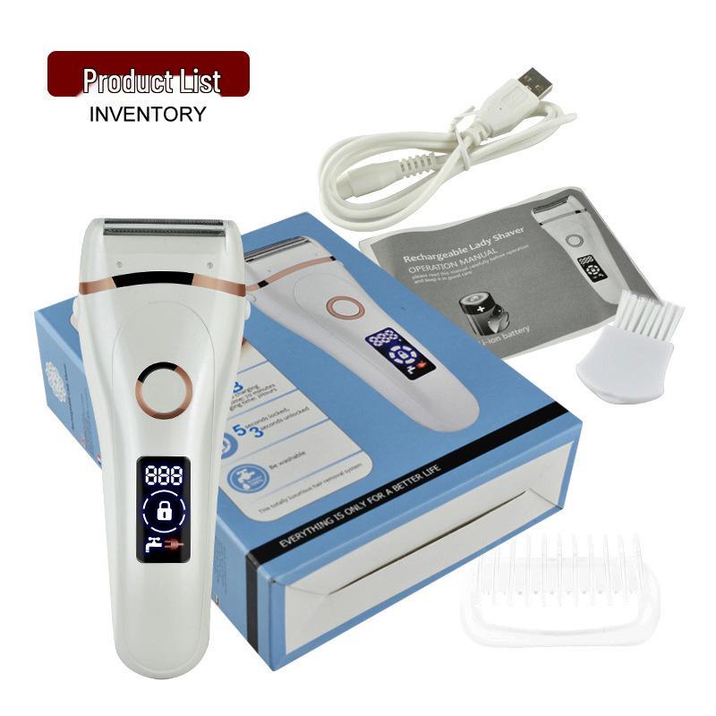 

Перезаряжаемый от USB Водонепроницаемый ЖК Женский Электрический Эпилятор и Бритва для Всего Тела USB Rechargeable