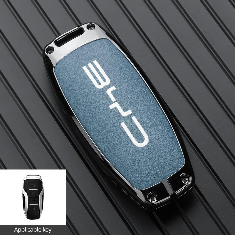 Car Remote Key Case Fob Cover Holder Shell Bag for BYD Song Plus Atto 3 Han EV Tang DM Qin Seal Dolphin Keychain AccessoriesP