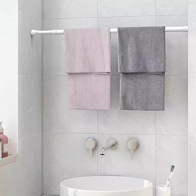 30-90 cm Verstellbare Gardinenstange Federbelastet Ausziehbar Teleskopstangen Für Badezimmer Stange Dusche Kein Bohren Hängestangen