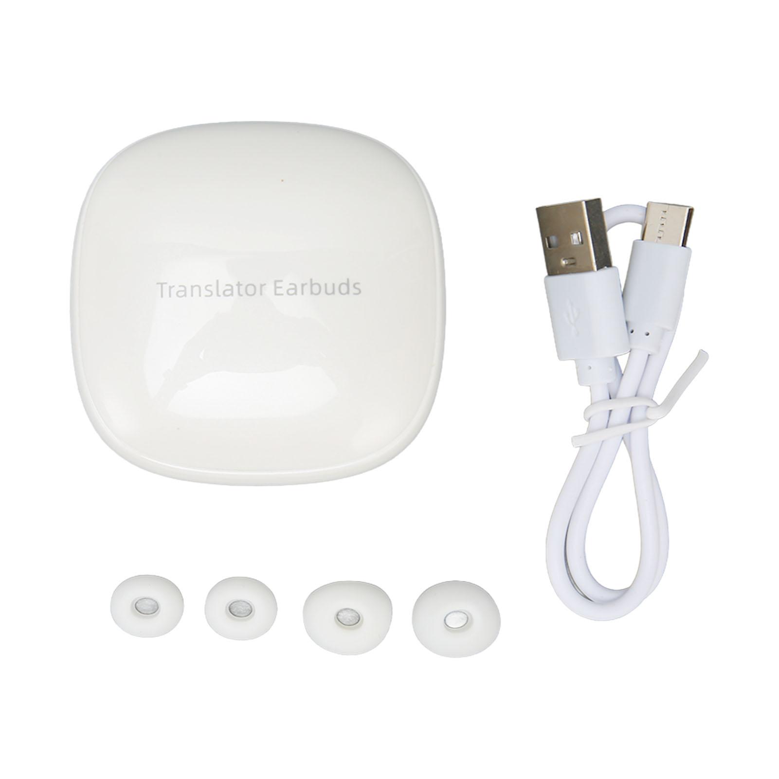 

Language Translator Earbuds Supports 74 Languages 70 Accent Online Translation Bluetooth Earbuds for Music and Calls