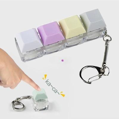 Klávesová klávesa Fidget Hračka Barevná klíčenka Krytka klávesy Hračka pro úlevu od stresu Pro děti Dospělé Dárky Prstové tlačítko Antistresové hračky