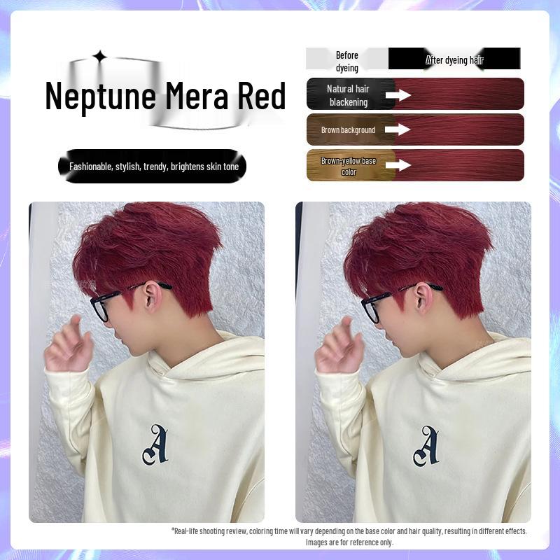 Men's Milk Tea Gray No-Bleach Hair Dye Cream