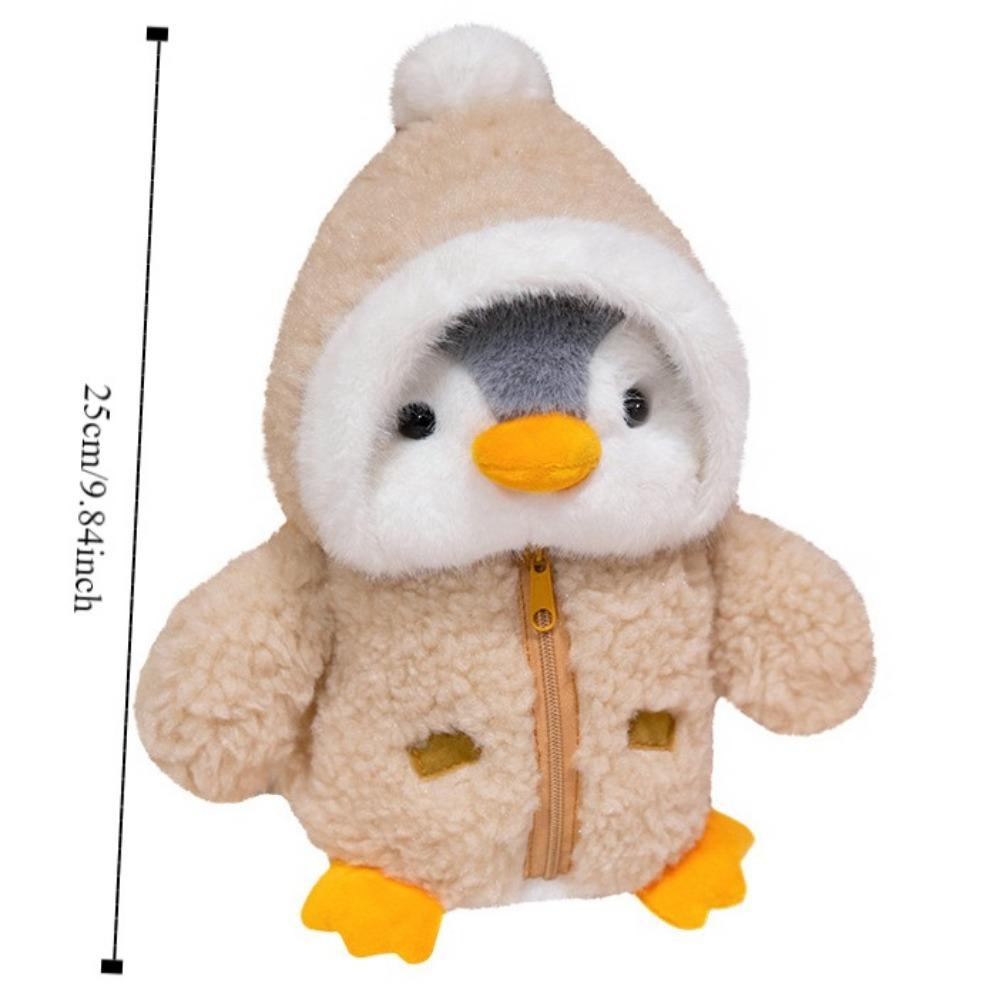Wearing Clothes Hats Baby Comforting Sleep Doll Soft Plush Hat Penguin Toy  Kids Playing Supplies