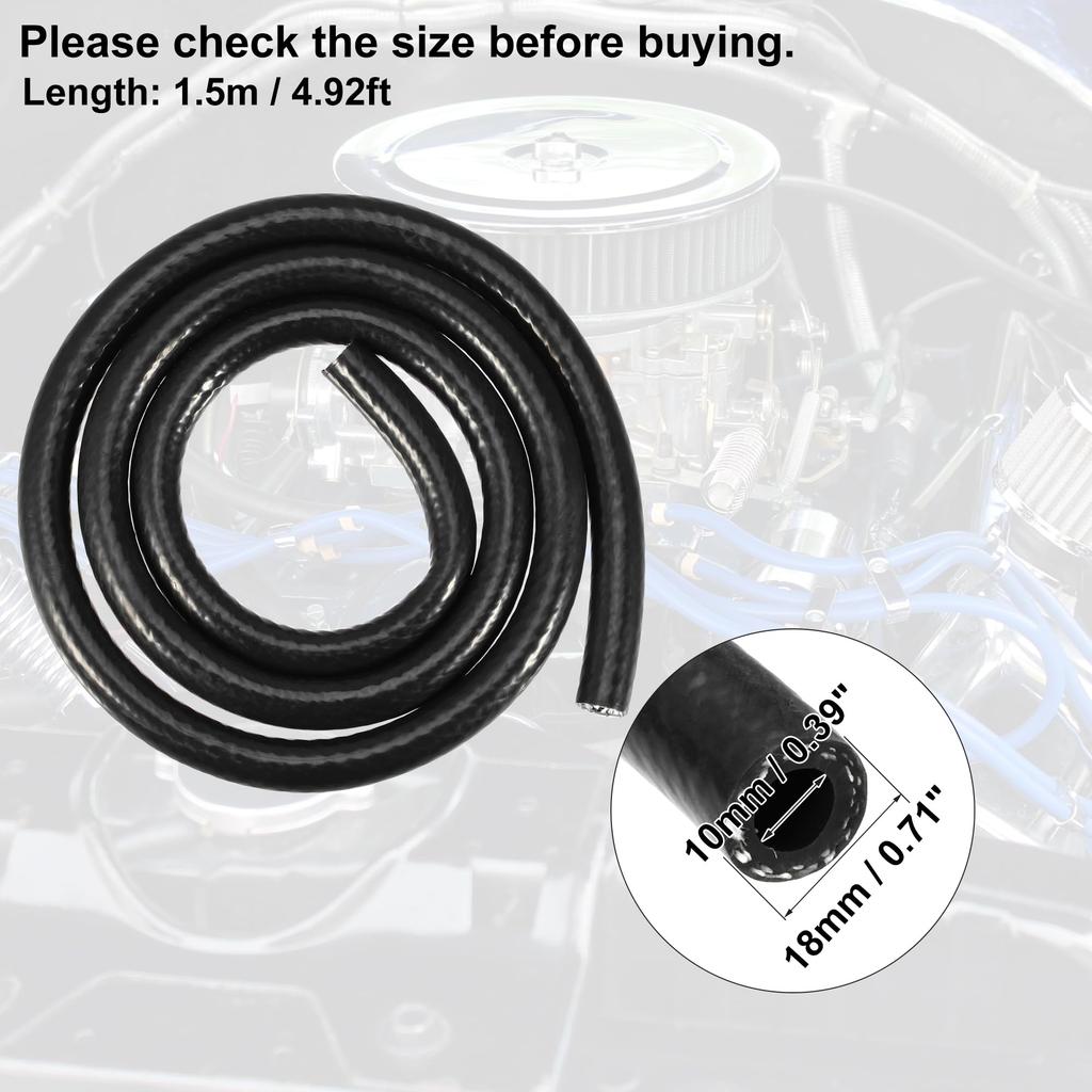 X AUTOHAUX Silicone Vacuum Tube Hose Line Automotive Heat Resistant Hose Vacuum Hose Silicone