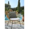 Housse de coussin "Naïa Outdoor" toutes dimensions L'effet Papillon - 45x45 - Naïa Nénuphar