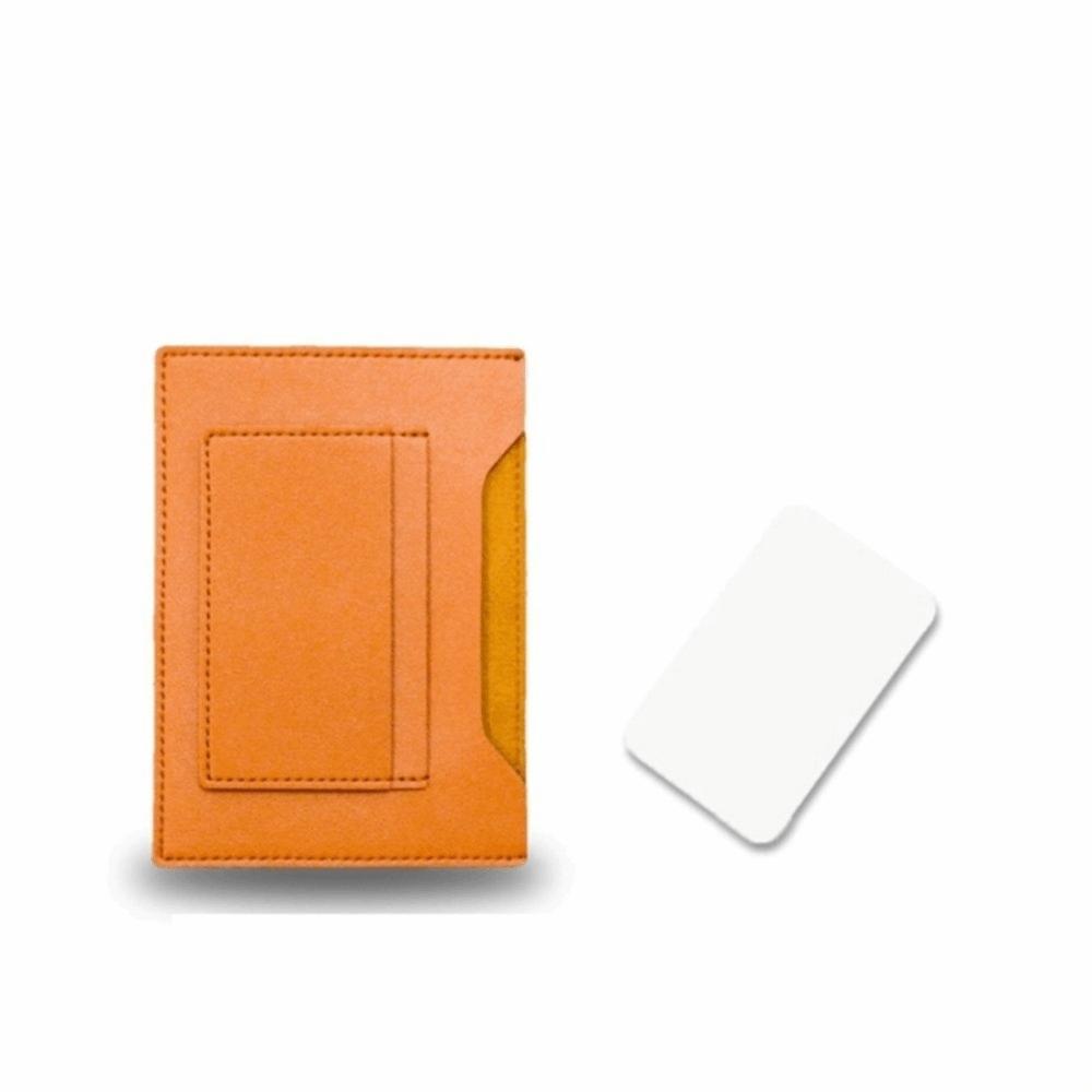 Multifunctional Passport Cover Solid Color Ticket Folder Simple Card Holder Male