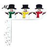 Decorazione Murale Natalizia da Interno, Segno Angolare in Legno per Porta di Natale, Ornamento Festivo a L da Appendere, Regalo per Festa in Casa, Babbo Natale Renna Pan di Zenzero