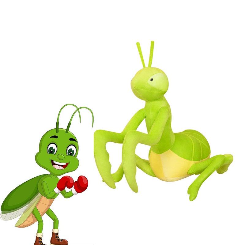 Large Plush Praying Mantis Stuffed Toy Super Soft Short Plush Cute And Creative Doll For Wholesale