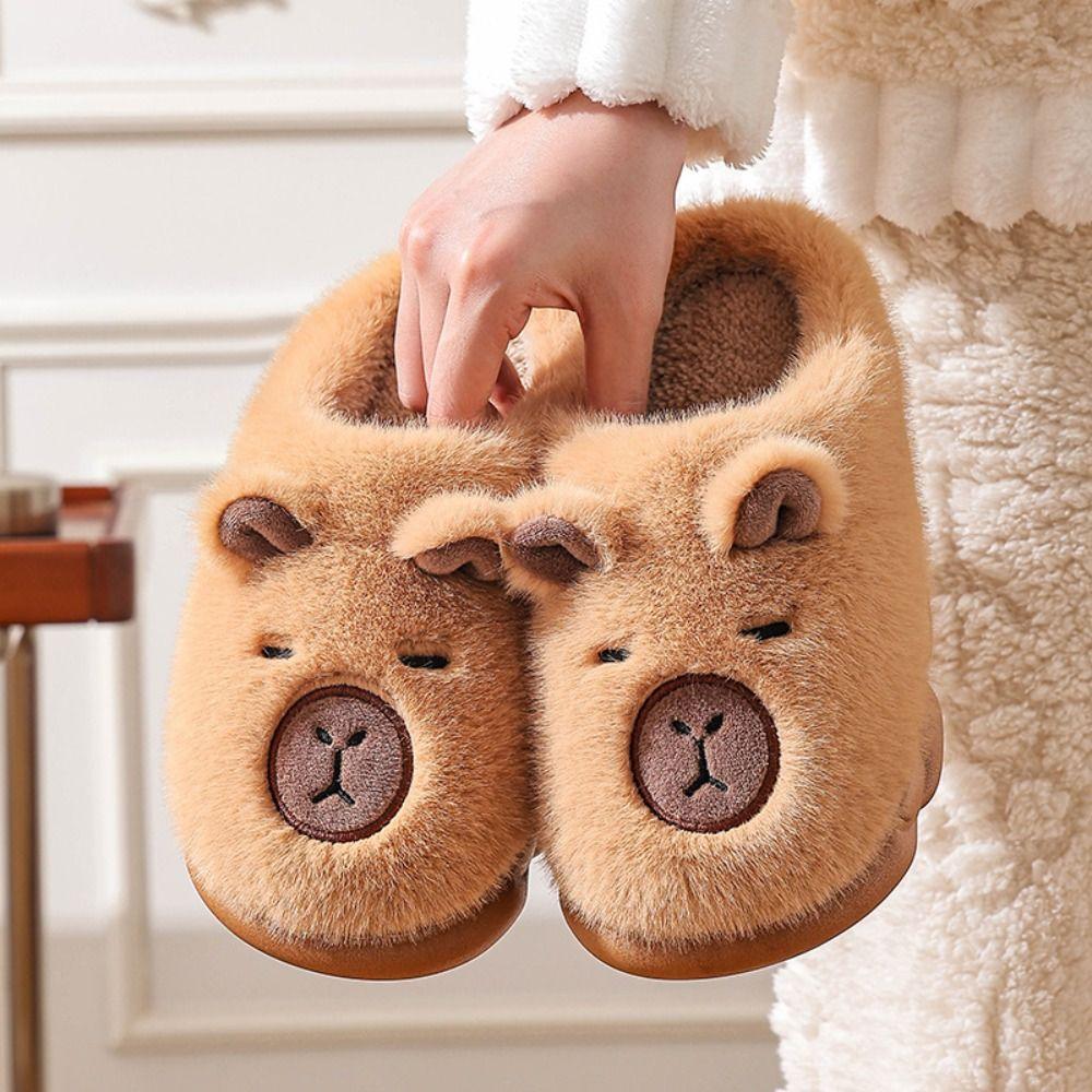 Warm Kids Slippers Soft Fluffy Slippers New Home Shoes  Winter