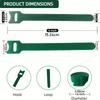 100pcs Adjustable Straps Reusable Green Plant Nylon Ties for Climbing Plants and Gardening Support