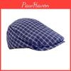 Cap Fashion Beret For Women With Grid Design And Wide Brim For Outings Casual