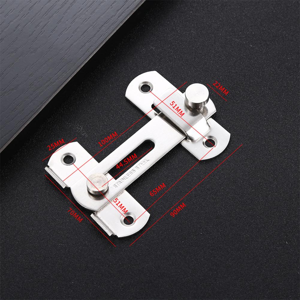 Multi-Purpose Sliding Door Cabinet File Cabinet Furniture Lock Bolt 90 Degree Easy Install