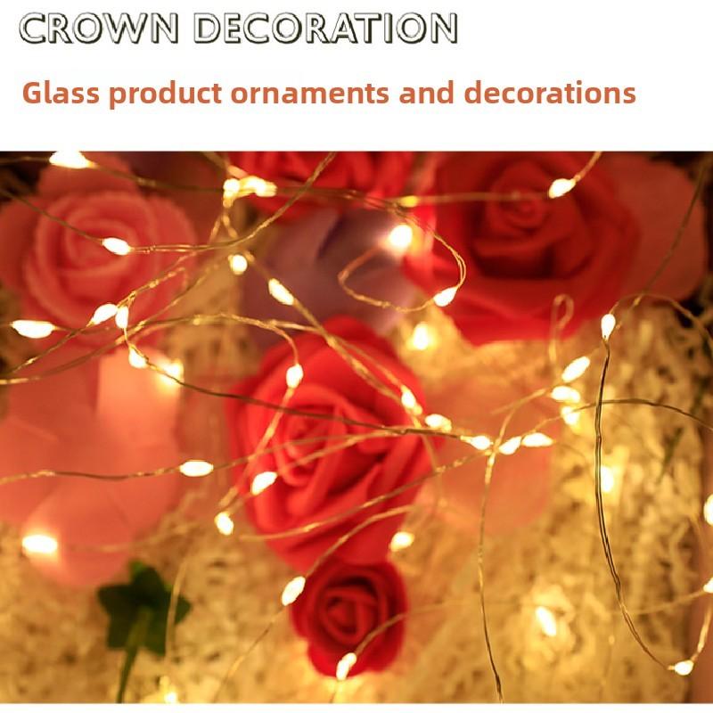 Led Copper Cake Wire Light String Christmas Decorative Atmosphere Lamp Gifts