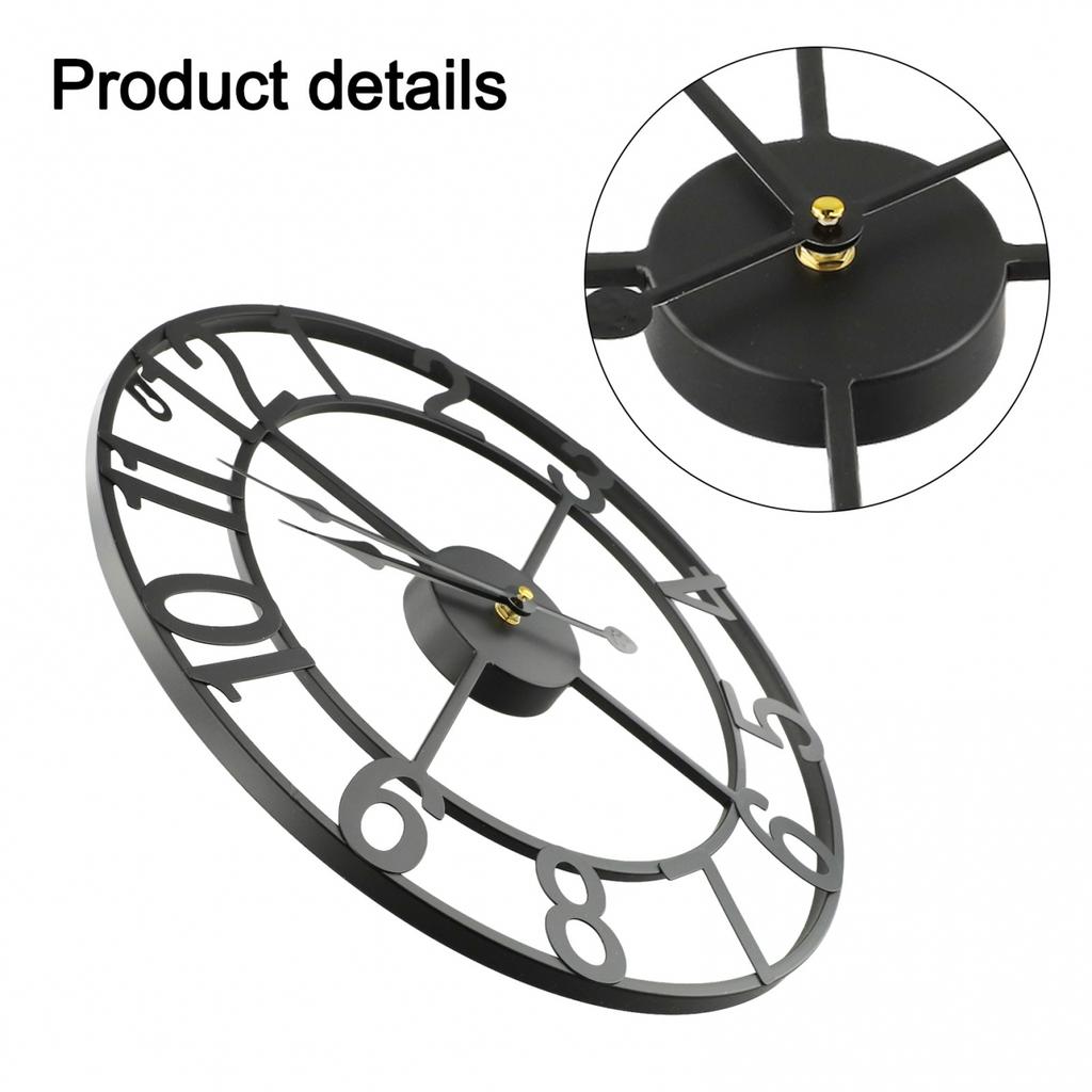 Amazing Vintage Style Weather Resistant Metal For outdoor Wall Clock