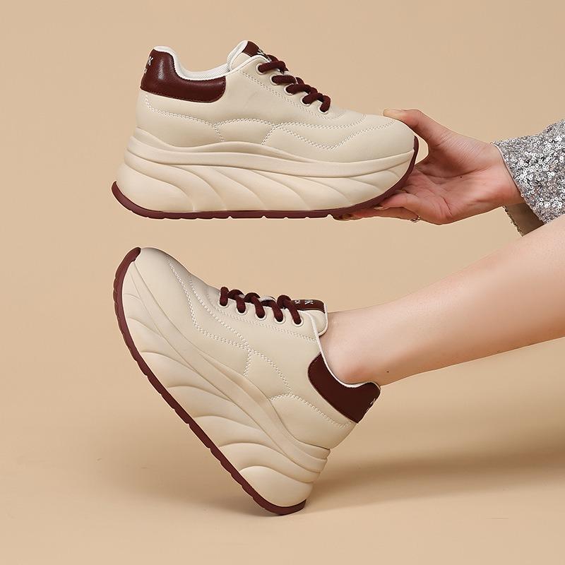Soft-soled Thick-soled Heightening Little White Shoes Women's Autumn New Fashion Casual Trend Bag Shoes Flat Baseplate Shoes